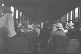 Central Park Interurban tram interior, 1910 thumbnail