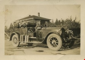 Fire truck and firemen, 1935 thumbnail