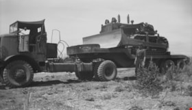 Truck and bulldozer, July 10, 1947 thumbnail