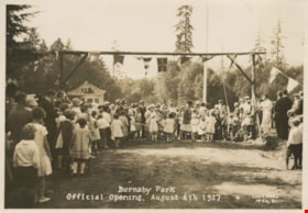 Opening of Burnaby Park, August 6, 1927 thumbnail