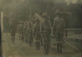 Boy Scouts standing in formation, 1925 thumbnail