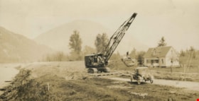 Dyke construction on Nicomen Island, 1927 thumbnail