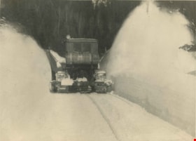 Snowplough on Barkerville Highway, [1938] thumbnail