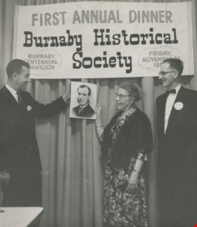 Burnaby Historical Society's first annual dinner, November 27, 1959 thumbnail