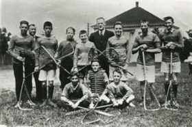 Kingsway West School lacrosse team, 1923 (date of original), copied 1986 thumbnail