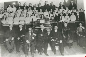 Henderson Presbyterian Church Choir and Orchestra, December 16, 1915 (date of original), copied 1986 thumbnail
