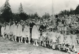 May Day flower girls, May 26, 1928 (date of original), copied 1986 thumbnail