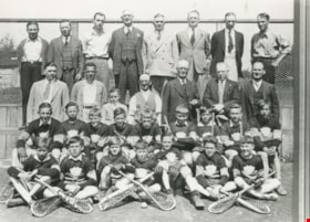East Burnaby Owls Lacrosse Team, 1937 (date of original), copied 1986 thumbnail
