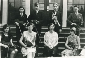 Burnaby South High School orchestra, 1930 (date of original), copied 1986 thumbnail