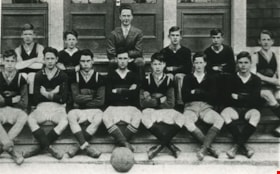 Burnaby South High School soccer team, [1926] (date of original), copied 1986 thumbnail