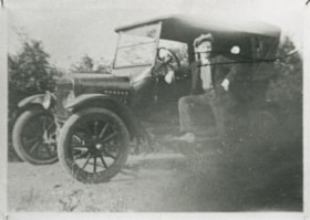 Jim Warren with 1923 Ford Touring Car, [1925] (date of original), copied 1986 thumbnail