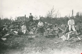Clearing Gough Family Lot, 1912 (date of original), copied 1986 thumbnail