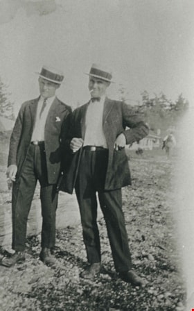 Donald Gough and John Gamble, 1918 (date of original), copied 1986 thumbnail