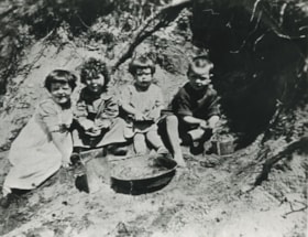Children playing in a sand pile, [1920] (date of original), copied 1986 thumbnail