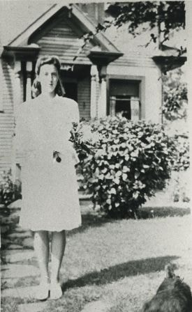 Ruth Cram's graduation day, 1942 (date of original), copied 1986 thumbnail