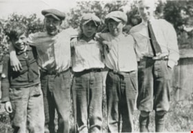 Donovan brothers and friends, 1925 (date of original), copied 1986 thumbnail