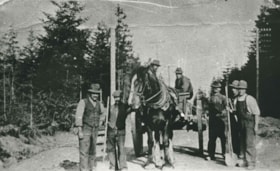 Municipal road crew, 1911 (date of original), copied 1986 thumbnail