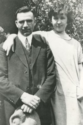 Dr. Boyd McKee and Eva Garbin's Wedding Day, 1925 (date of original), copied 1986 thumbnail
