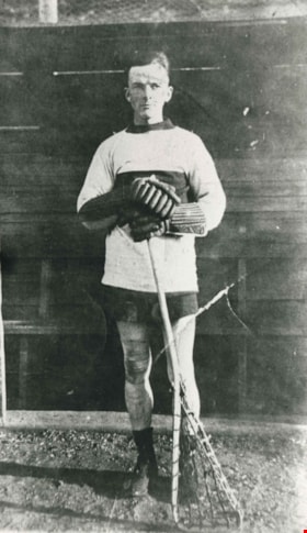 Lacrosse Star Burnie Feedham, 1913 (date of original), copied 1986 thumbnail