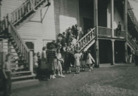 Edmonds School back staircase, 1944 thumbnail