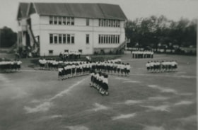 Marching formations at Edmonds School, 1944 thumbnail