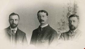 Hill brothers and Nicolai Schou, June 1891 thumbnail
