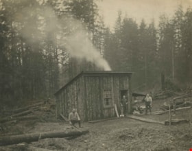 Pengelly's logging shack, [1909] thumbnail