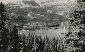 Moat Lake as viewed on Mt. Albert Edward climb, 1938 thumbnail