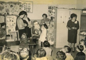 Classroom Christmas party, December 1963 [printed] March 27, 1964 thumbnail