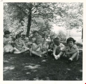 Kindergartners at Stanley Park, [between 1957 and 1968] thumbnail