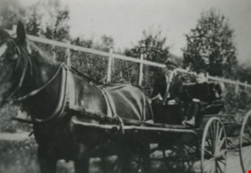 Horse-drawn carriage on Marine Drive, [1944] thumbnail
