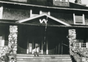Front steps of the Wysong House, [1925] thumbnail