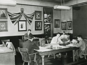 Staff using Council Chamber, 1952 thumbnail