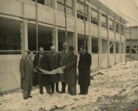Edmonds School trustees with architect and inspector, [between 1952 and 1956] thumbnail
