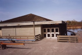 Burnaby Lake Rowing Pavilion second entrance, April 1992 thumbnail