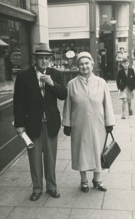 Charles and Bernie Brown in England, [1950] thumbnail