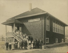 Opening day of Seaforth School in Burnaby, 1922 thumbnail