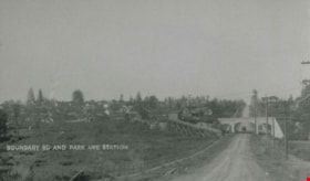 Boundary Road and Park Avenue station, 1912 (date of original), copied 1992 thumbnail