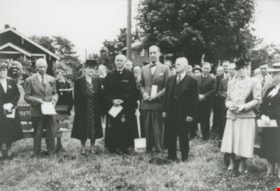 Dr. Laite and West Burnaby United Church Members, 1948 (date of original), copied 1992 thumbnail