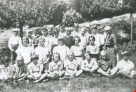 Riverway East School class, 1938 (date of original), copied 1992 thumbnail