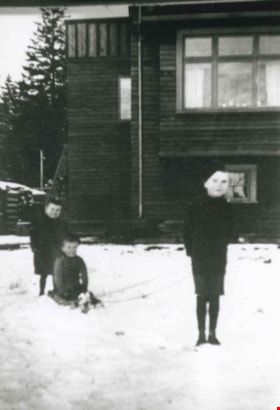 Boys playing in the snow, [191-?] (date of original), copied 1992 thumbnail