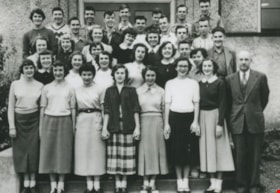 Burnaby South High School Senior Class, [1953 or 1954] (date of original), copied 1992 thumbnail