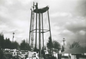 Water tower being dismantled, 1948 (date of original), copied 1992 thumbnail