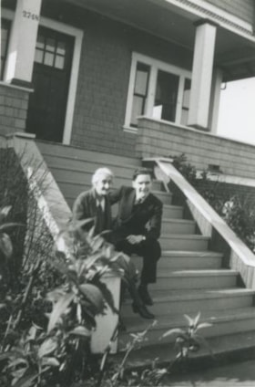 Mother and Tommy at 2748 Elgin Avenue, 1941 (date of original), copied 1992 thumbnail