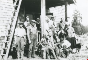 Volunteers building Lozells Hall, September 1, 1924 (date of original), copied 1992 thumbnail