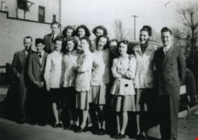 Staff at the McKay Branch of the Royal Bank, 1947 thumbnail