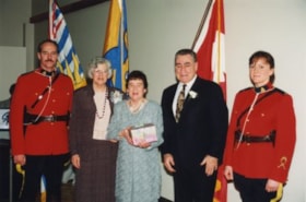 Councillor Doreen Lawson, Pixie McGeachie, and  Mayor W. Copeland, May 1996 thumbnail