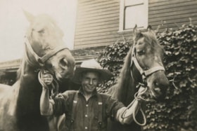 John Lubbock with two horses, [1930] thumbnail
