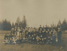 West Burnaby School class outside, 1898 thumbnail