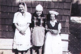 Costumed children in front of Seaforth School, [1945] (date of original), copied [1996] thumbnail